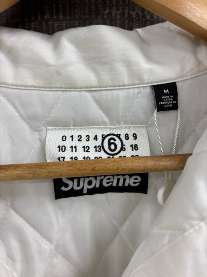 M- Supreme Margiela MM6 padded white shirt