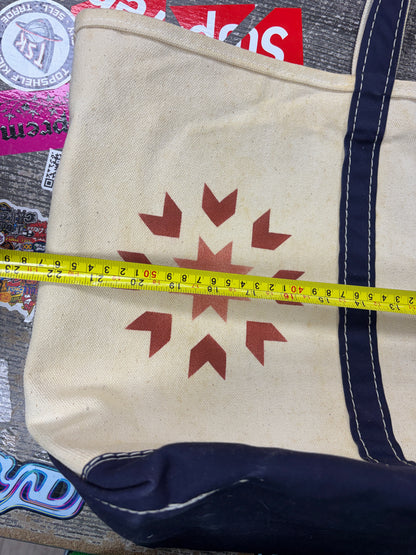 L.L. BEAN Boat and Tote 1980s bag Large Sawtooth Tag