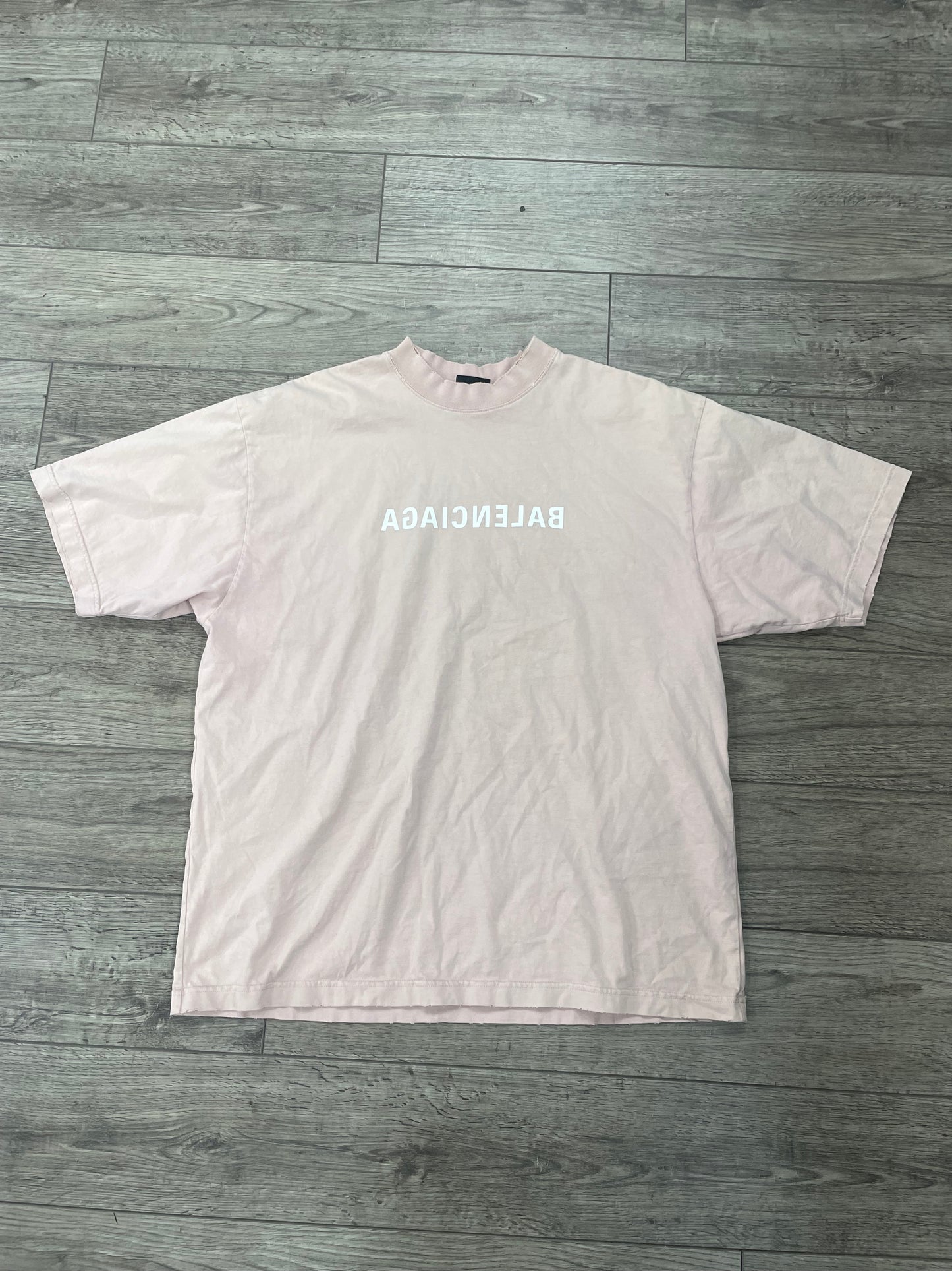 Balenciaga Mirror Logo Tee Size Medium