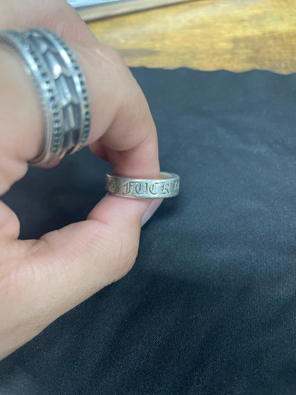 9 - Chrome Hearts “ Fuck You “ Ring