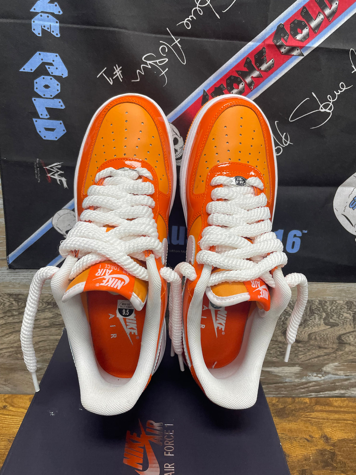 9.5 - Nike Air Force 1 ‘07 Orange’