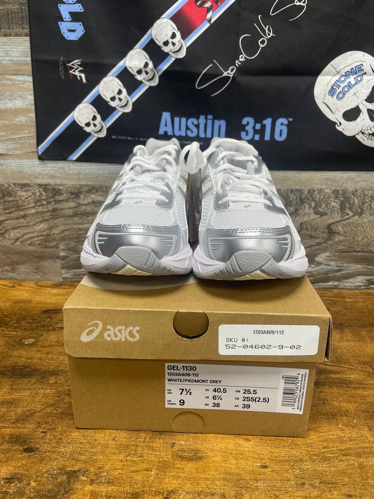 7.5M - ASICS Gel 1130 New white piedmont