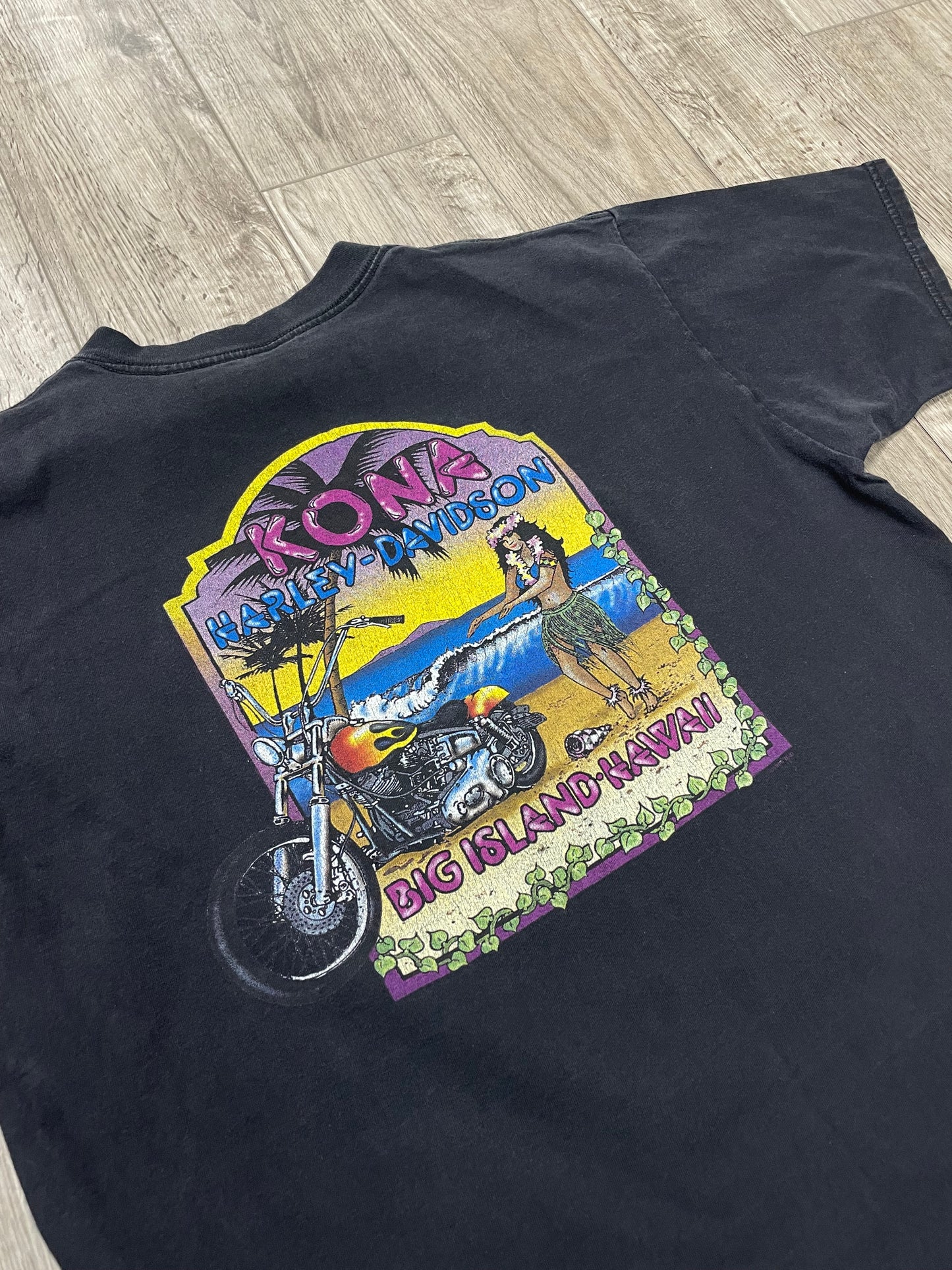 XL - Vtg 90s Hawaiian Primal Harley Davidson Tee