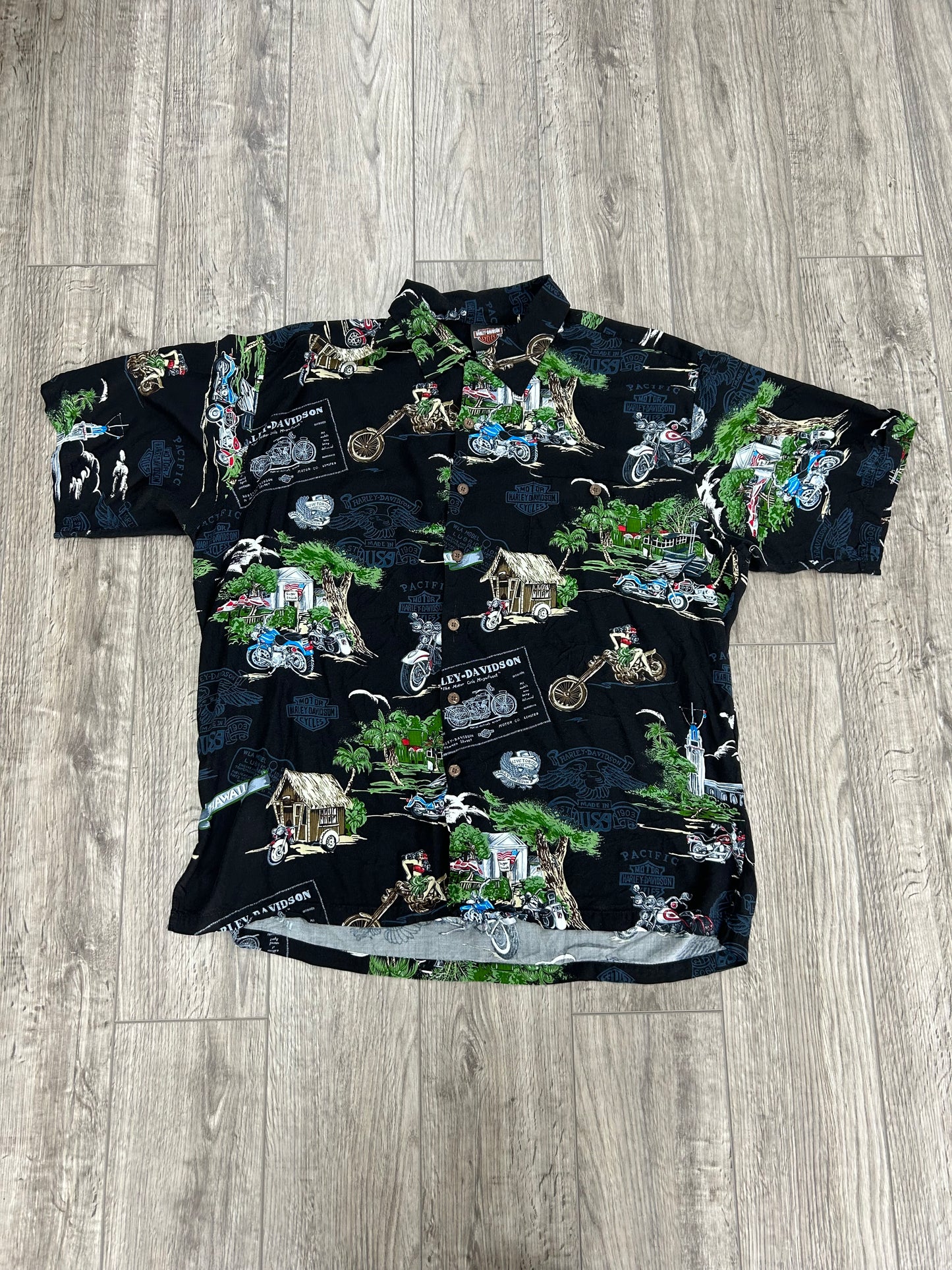 Harley Davidson Hawaii Button up size XL