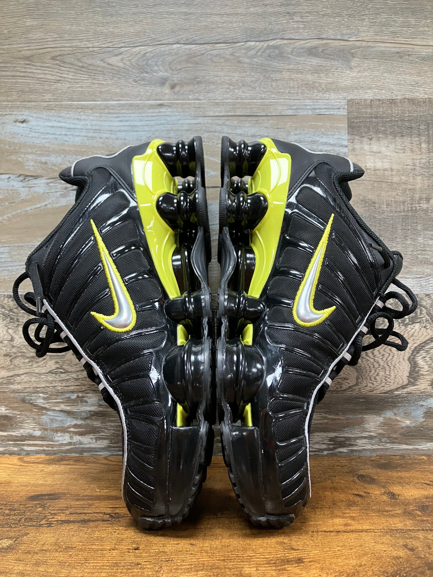 Nike Shox TL Black Dynamic Yellow 11.5