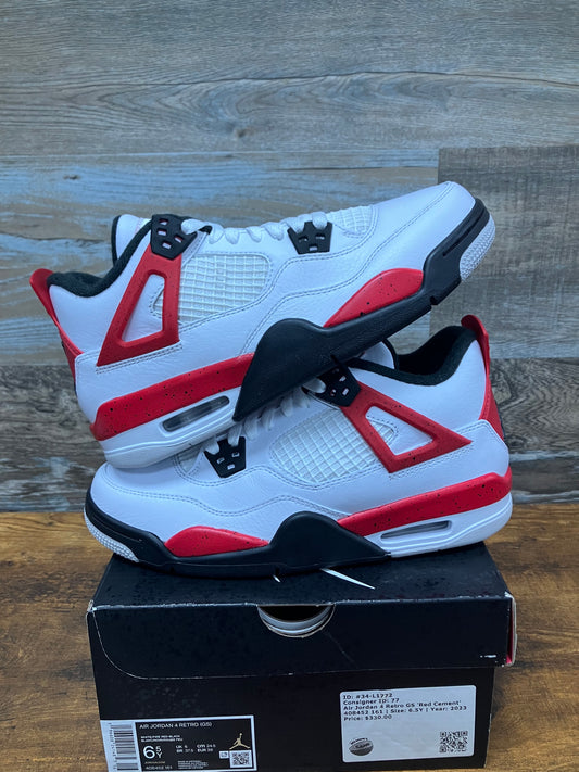 Jordan 4 Red Cement Size 6.5