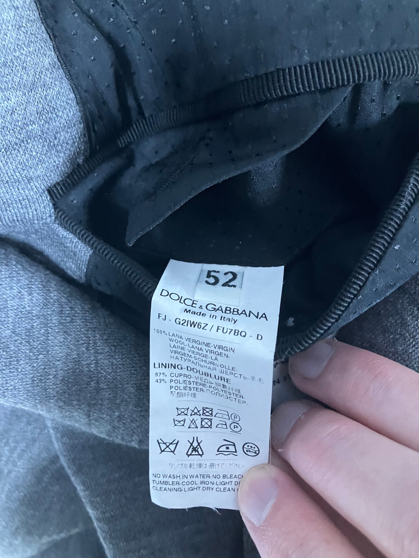 Dolce and Gabbana Wool Jersey Blazer Size 52EU/42US