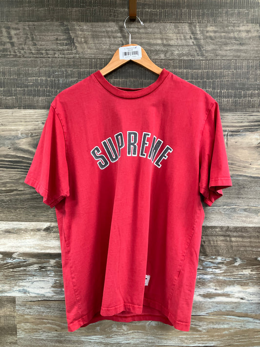 L - Supreme Red Arc Logo Tee