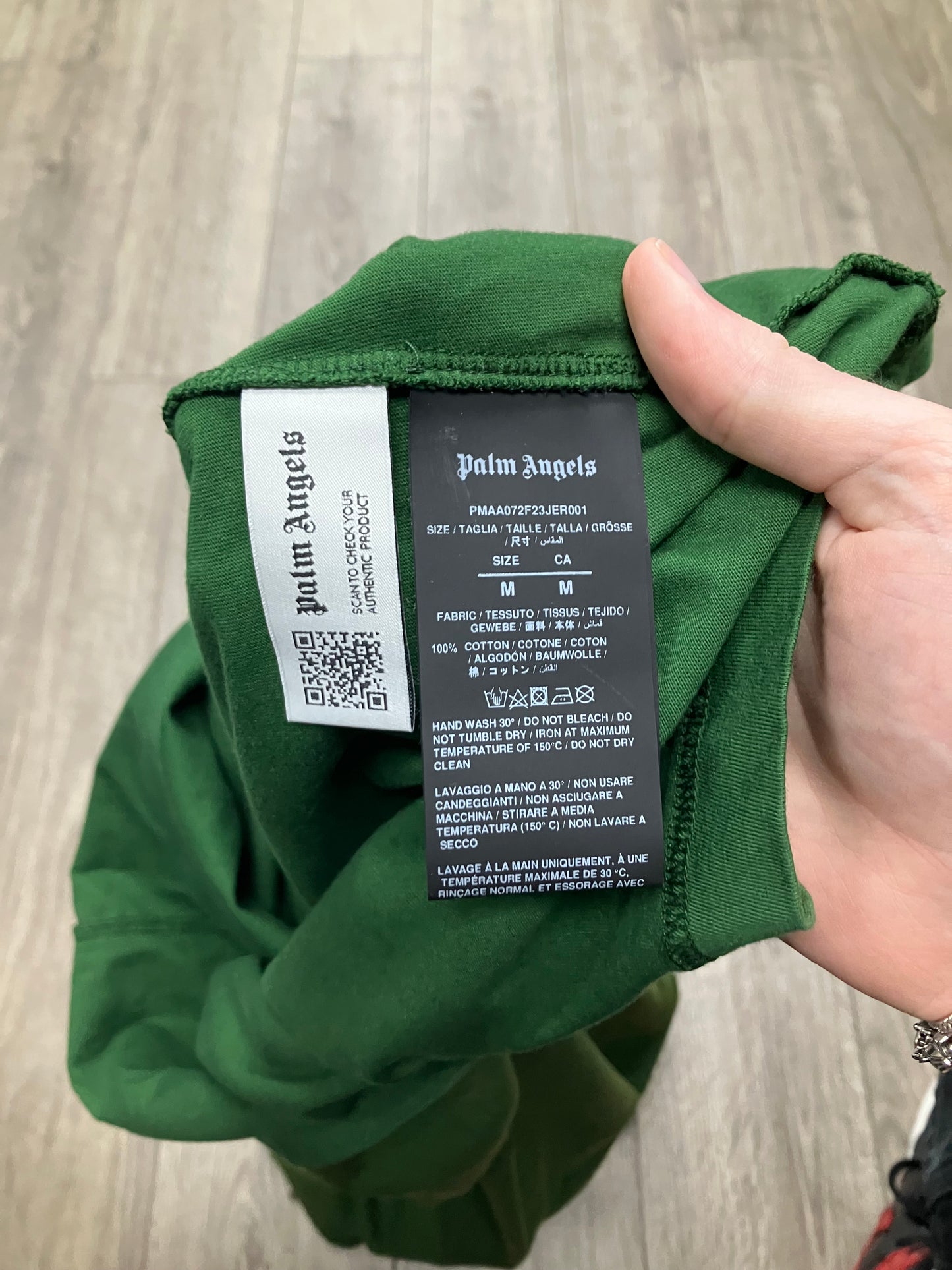 Palm Angels Baseball Tee Size Medium