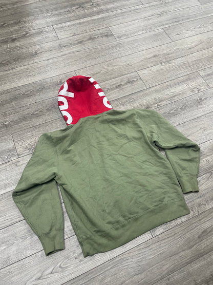 Supreme Contrast Hooded Sweatshirt M
