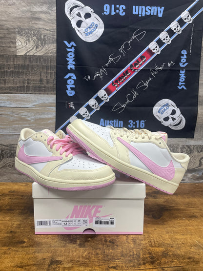 13 - Jordan 1 Retro Low OG SP Travis Scott "Shy Pink" sneaker