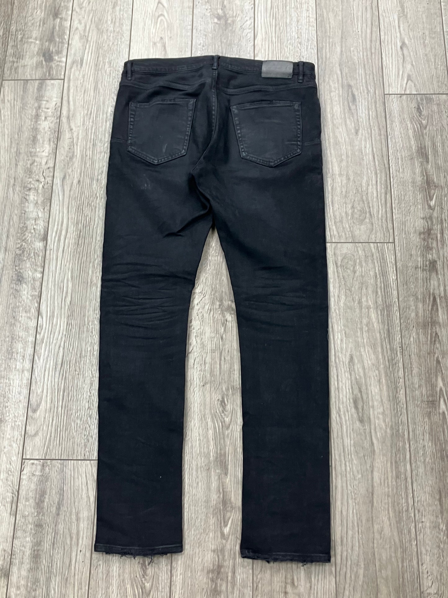 34 - Purple Brand Black Skinny Jeans