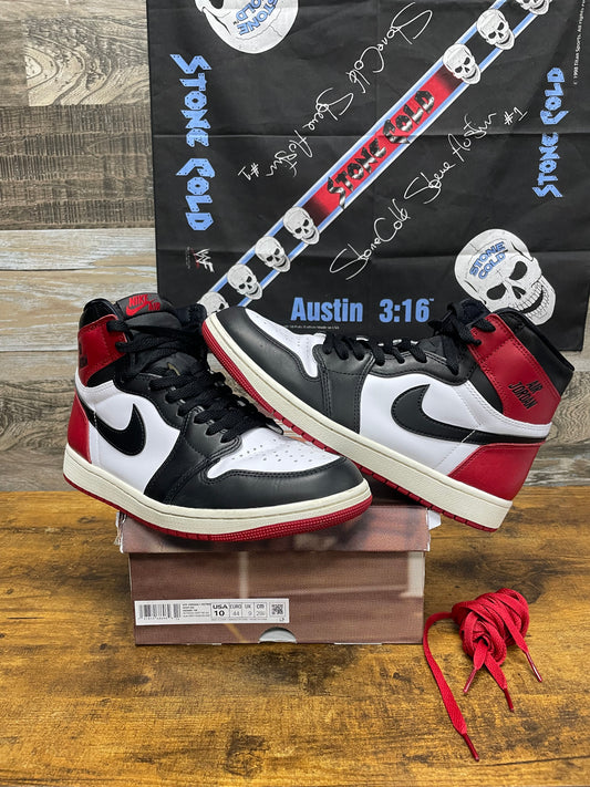 10 - Nike Air Jordan 1 Retro High OG "Black Toe Reimagined" sneaker