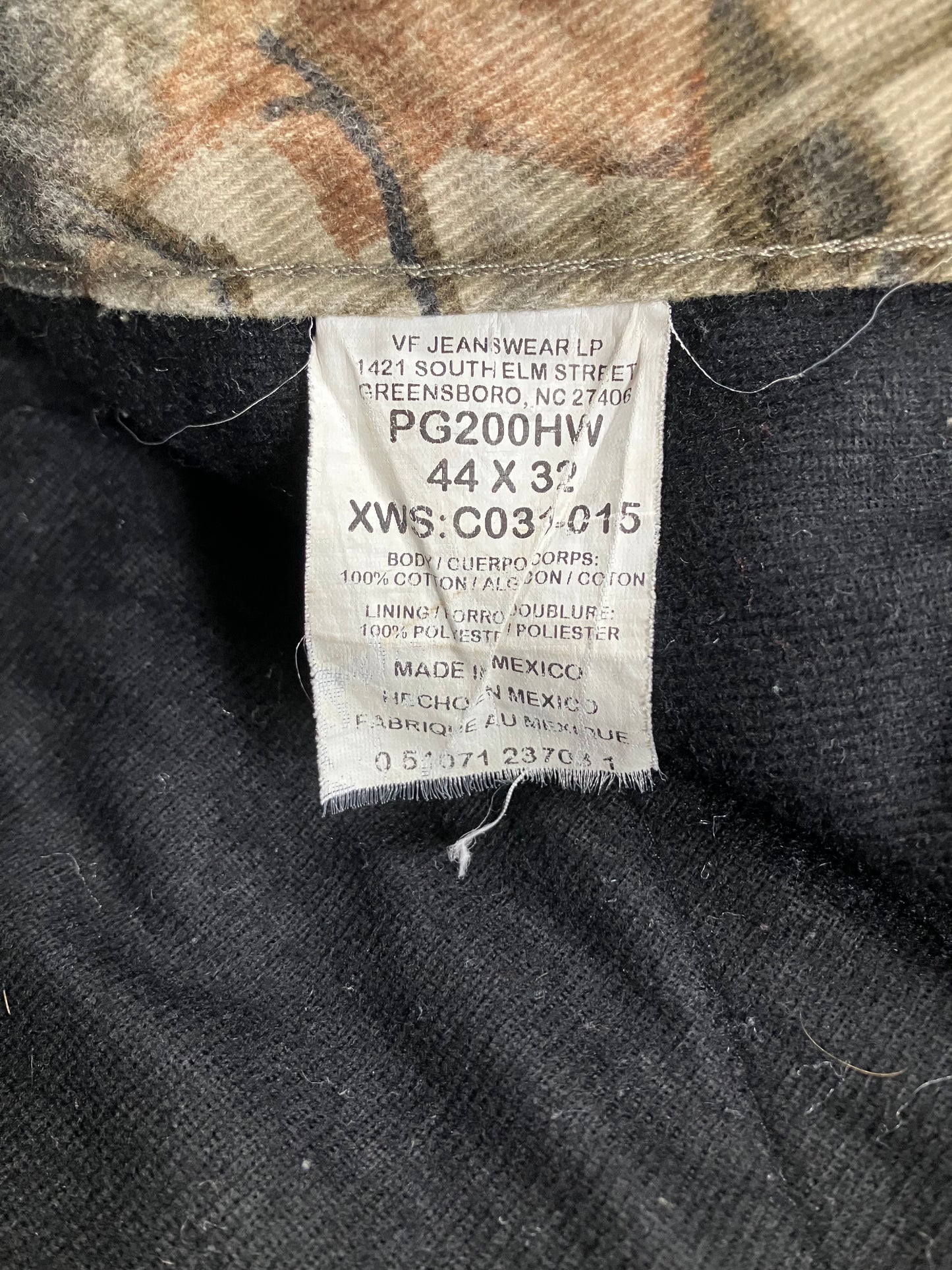 44-ProGear Wrangler Woodland Camo Jeans