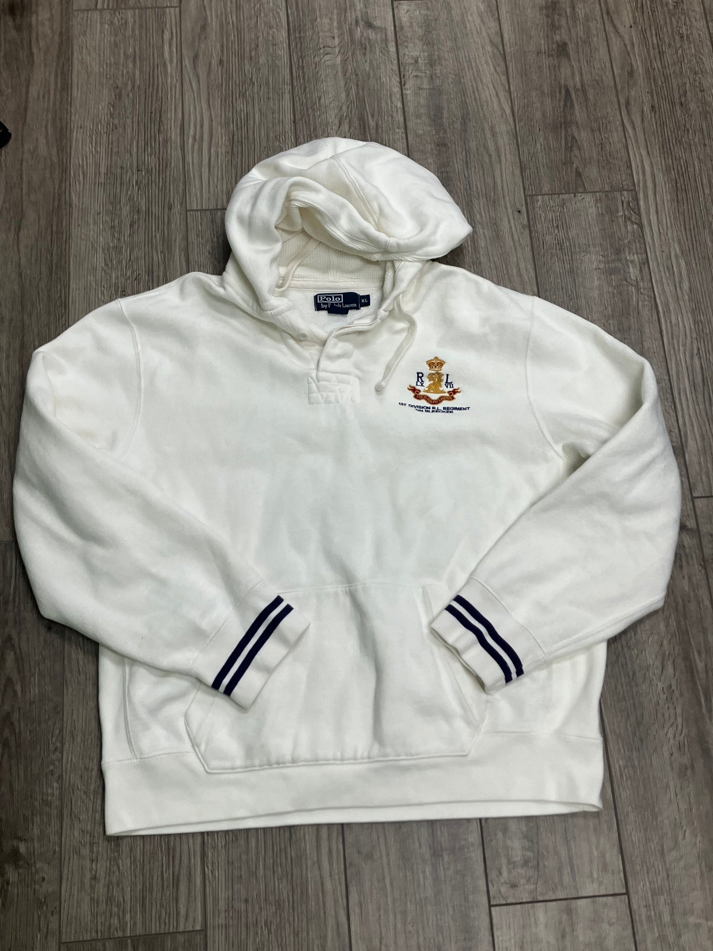 Polo Button Hoodie Size XL