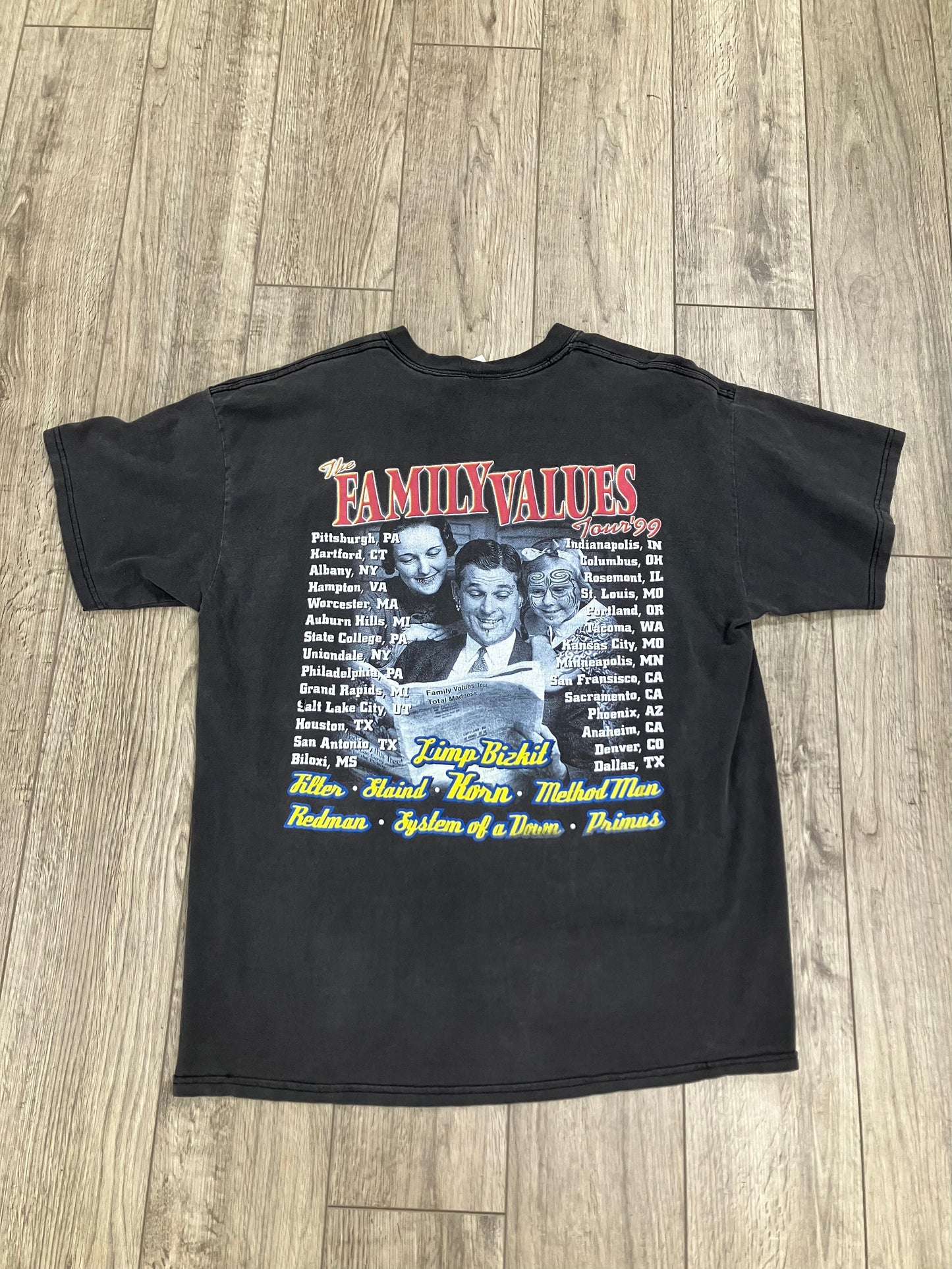 XL -  Vtg 1999 Family Values Tour black T-shirt