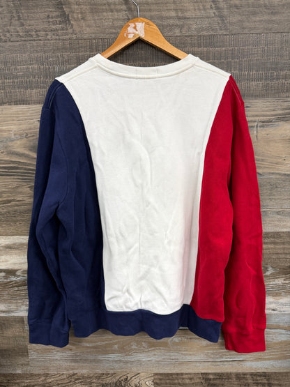 L- Polo Anniversary cross flags crewneck