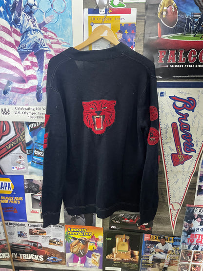 M - Polo Ralph Lauren Black Letterman Tiger Cardigan