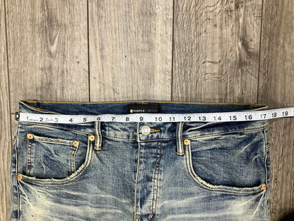 34 - Purple Brand Painter Skinny Denim