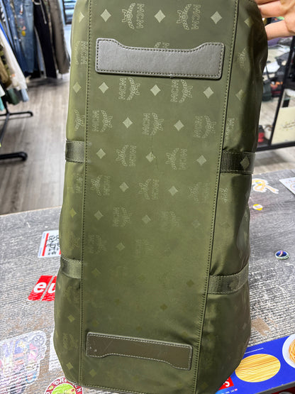 MCM Green Nylon Duffle bag