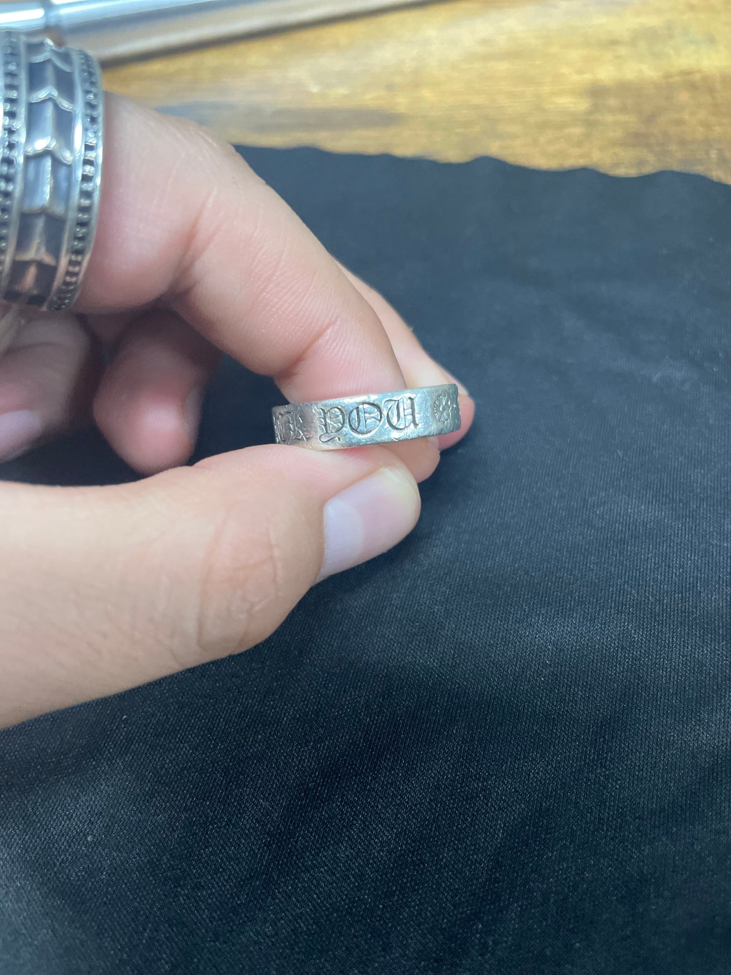 9 - Chrome Hearts “ Fuck You “ Ring