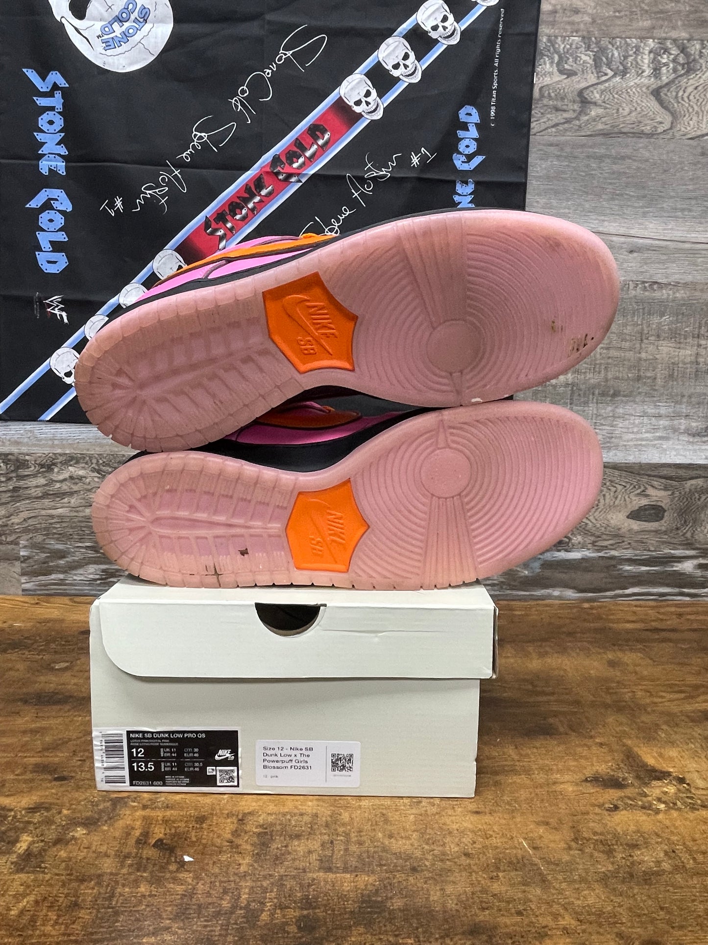 Nike Dunk Low SB Powerpuff Girls Pink Blossom Size 12