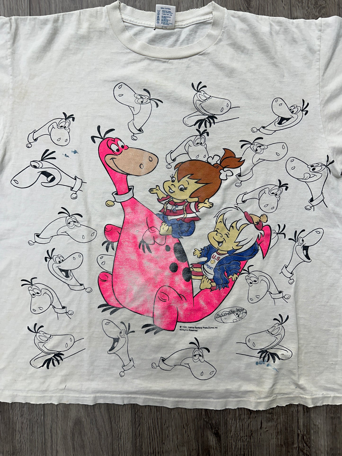 Flintstones Dino All over print 90s tee Size XL