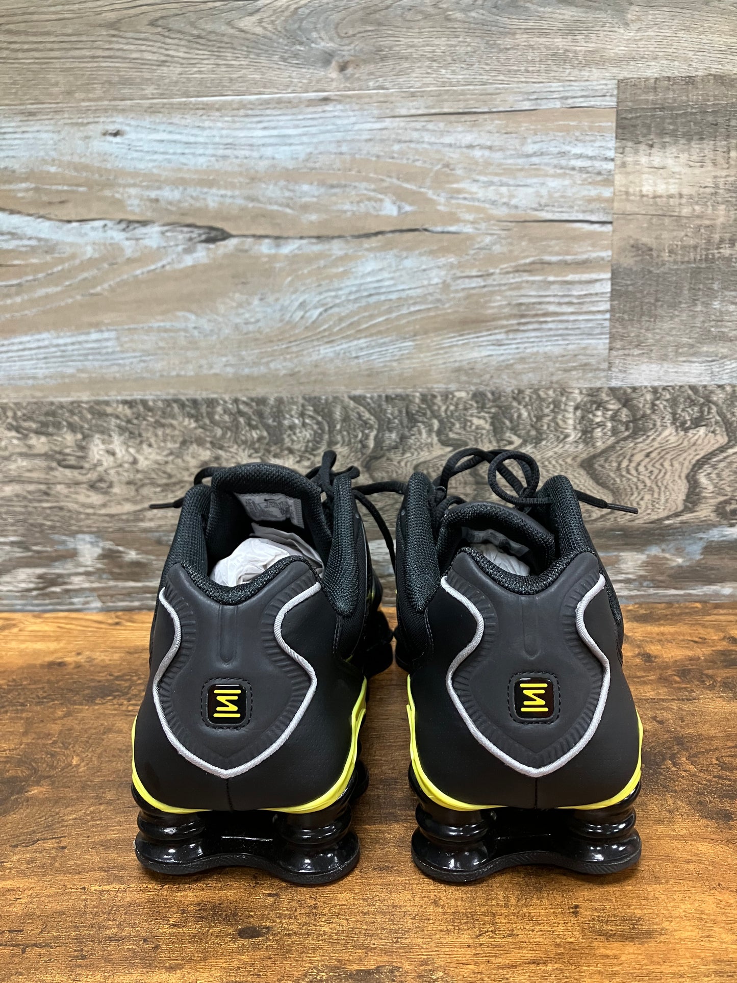 Nike Shox TL Black Dynamic Yellow 11.5