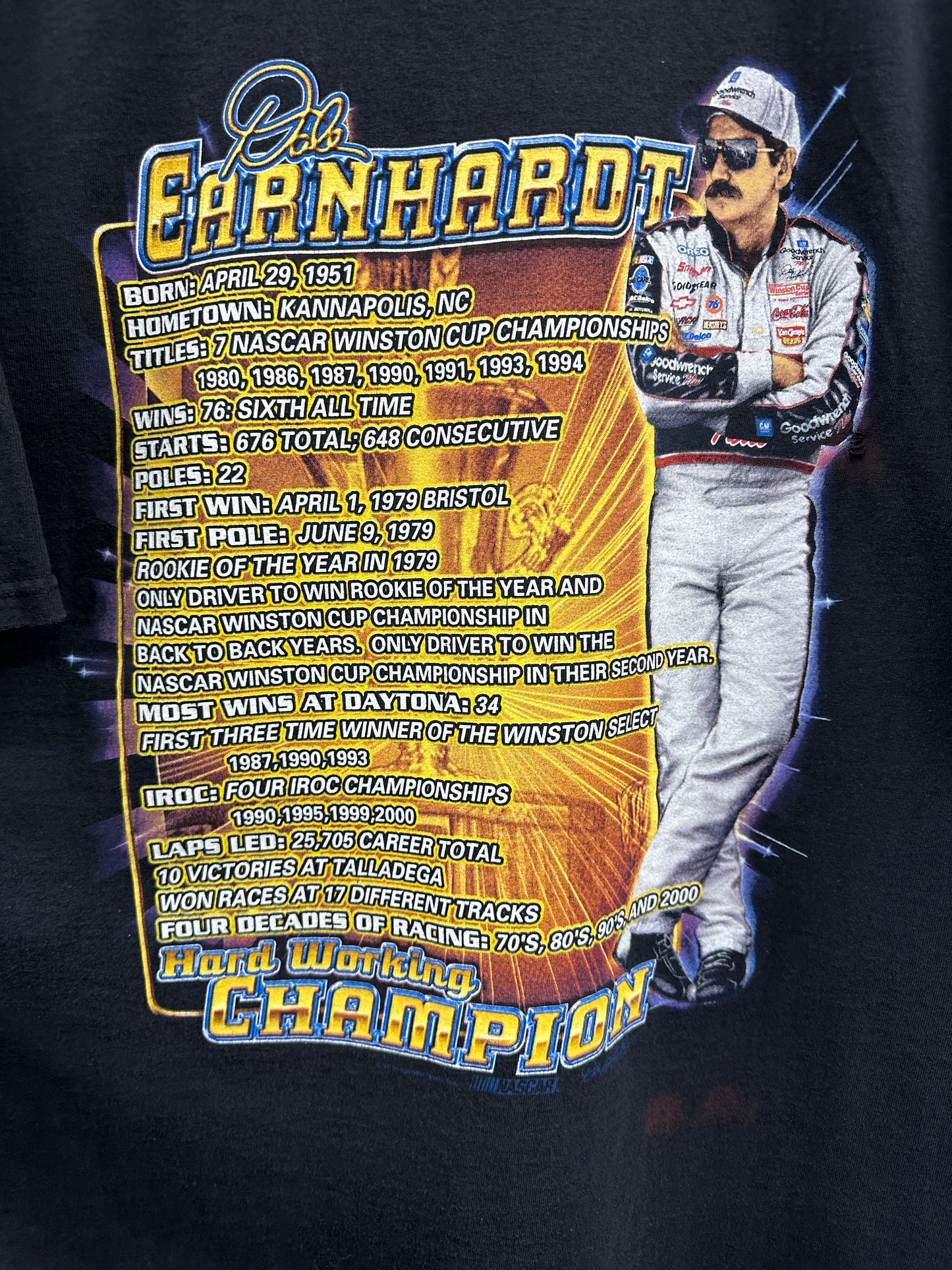 Vintage Dale Earnhardt Sr NASCAR Tee Size 2XL