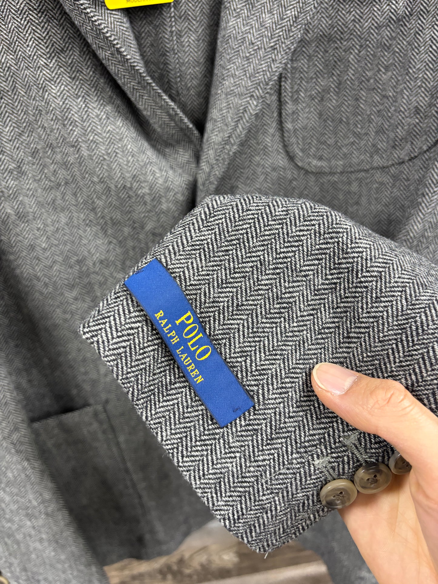 40L- Polo herringbone wool coat
