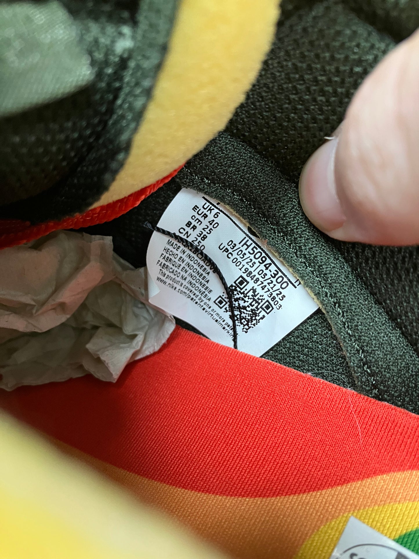 Nike Dunk Low CPFM Swamp Sponge Size 7