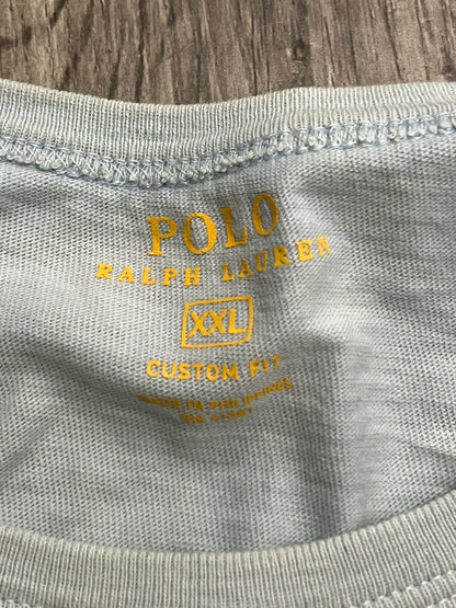 Polo baby blue football XXL