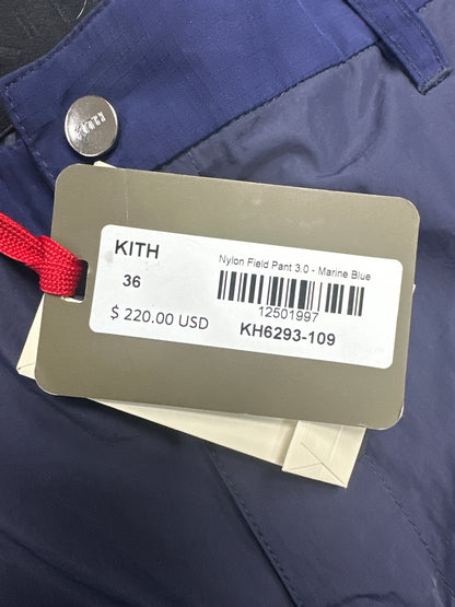 KITH Blue Nylon Men’s Pants size 36