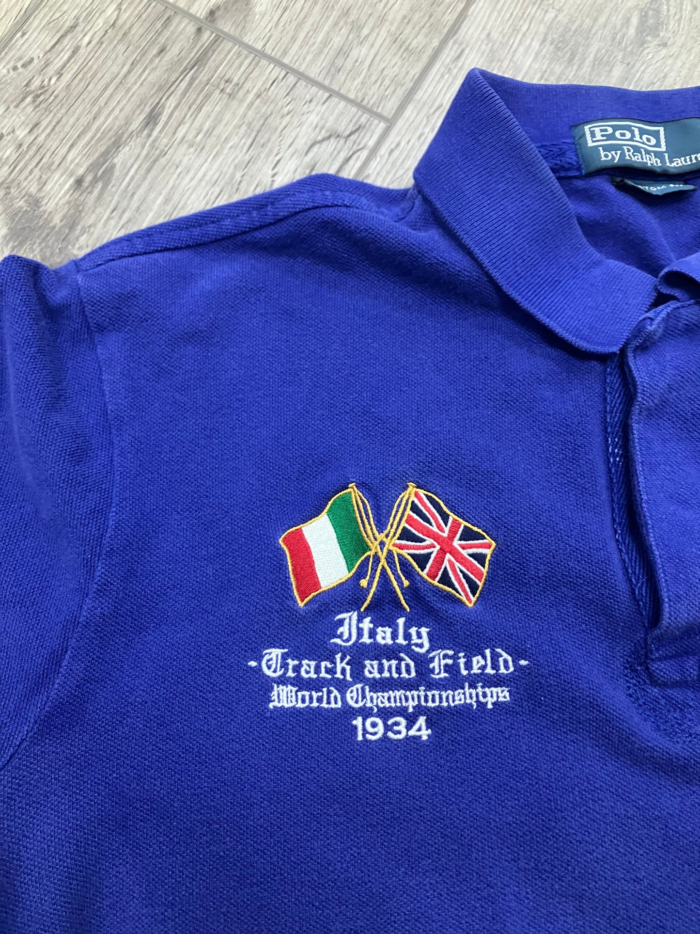 Ralph Lauren Italy Track and Field Polo L