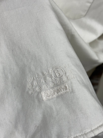 M- Supreme Margiela MM6 padded white shirt