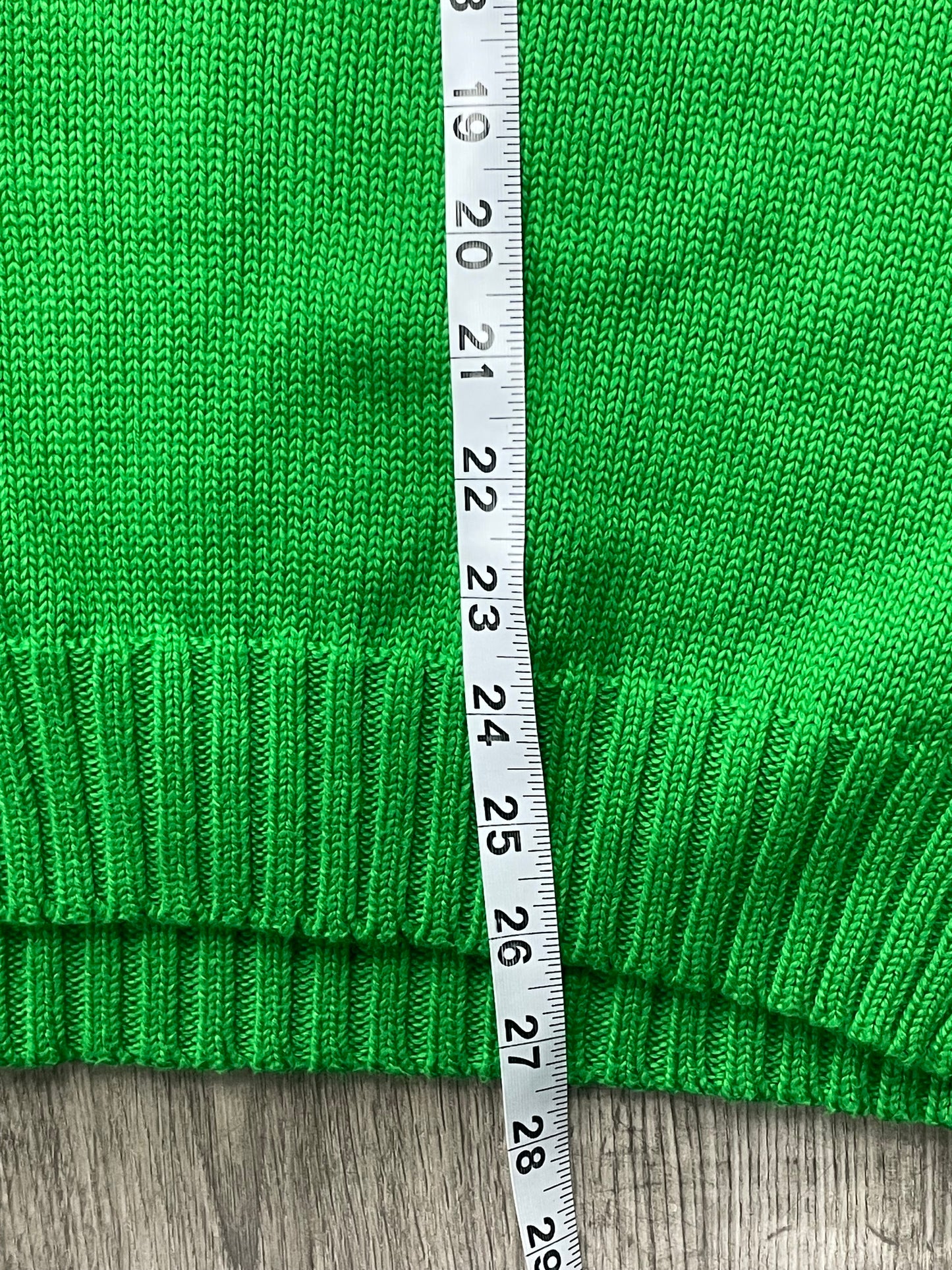 L - Polo Green USA Flag Sweater