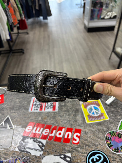 34- Tooled horse belt