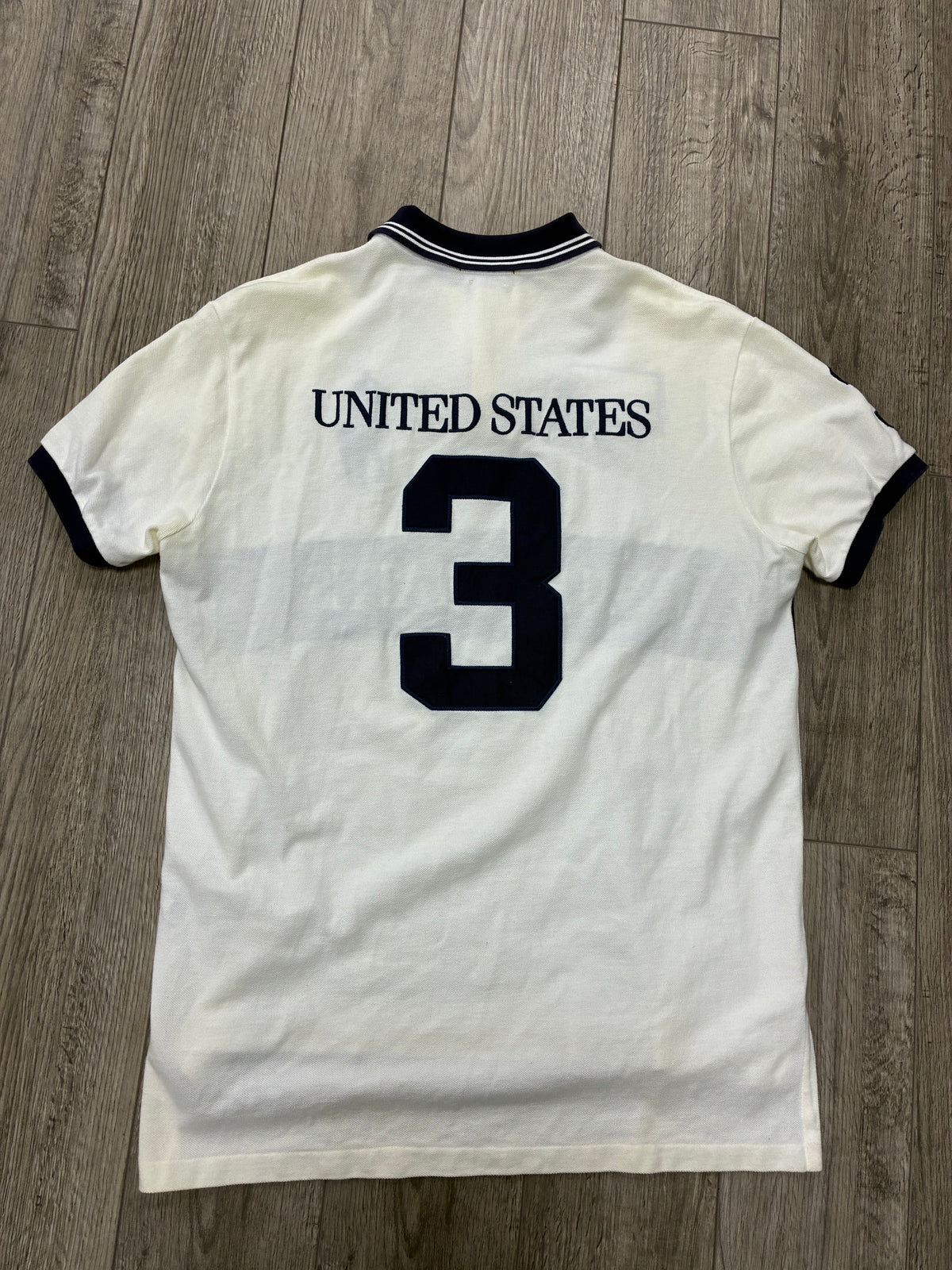 L - Polo ralph Lauren USA Black Stripe