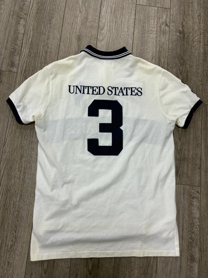 L - Polo ralph Lauren USA Black Stripe