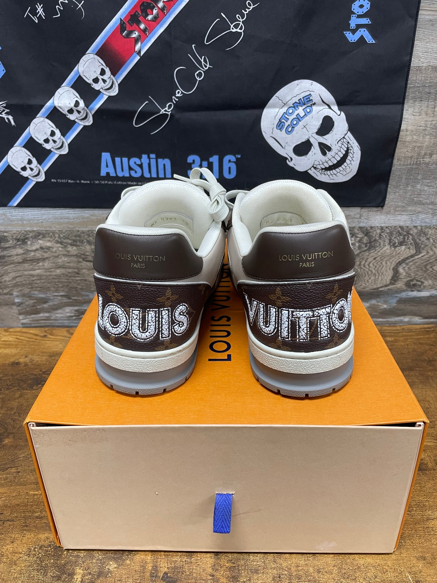 Louis Vuitton Mocha Brown Monogram Trainer Size 10