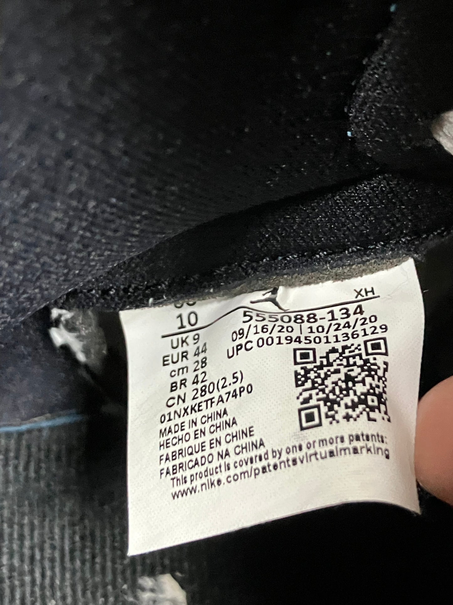 Jordan 1 High University Blue Size 10