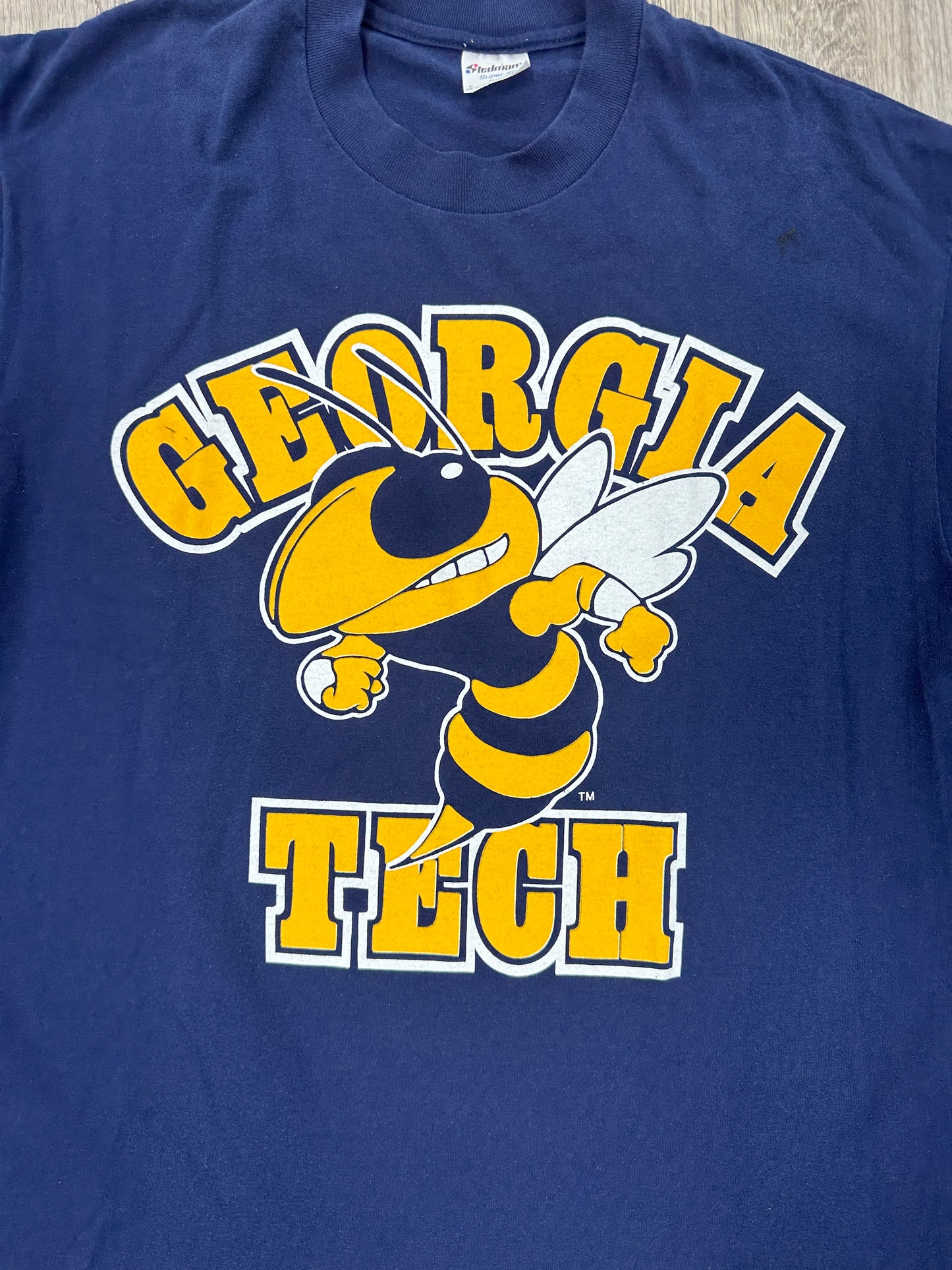 Georgia Tech 90s navy tee Size XL