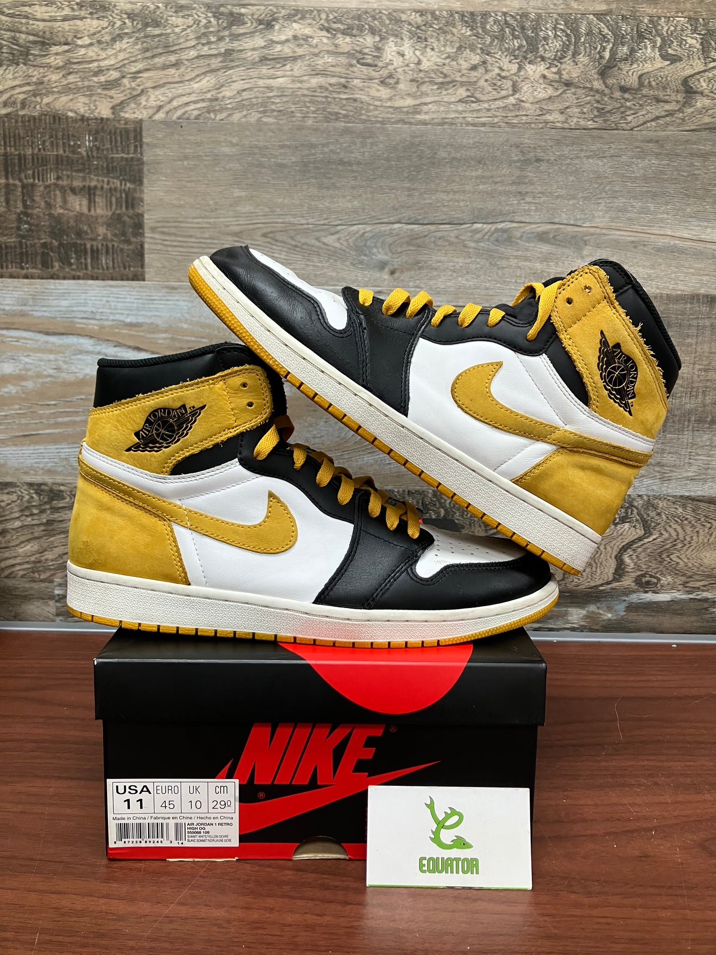 Jordan 1 High Yellow Ochre Size 11