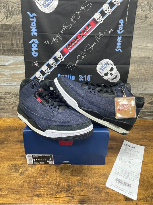 Jordan 3 Levi’s indigo Size 11.5 New