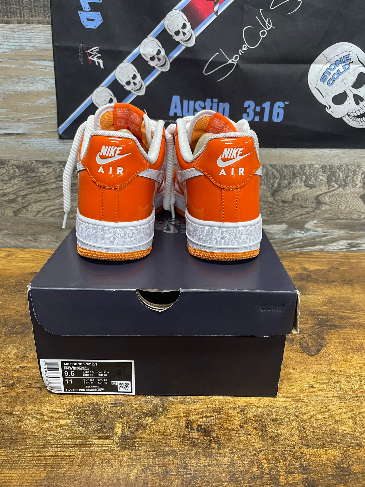 9.5 - Nike Air Force 1 ‘07 Orange’