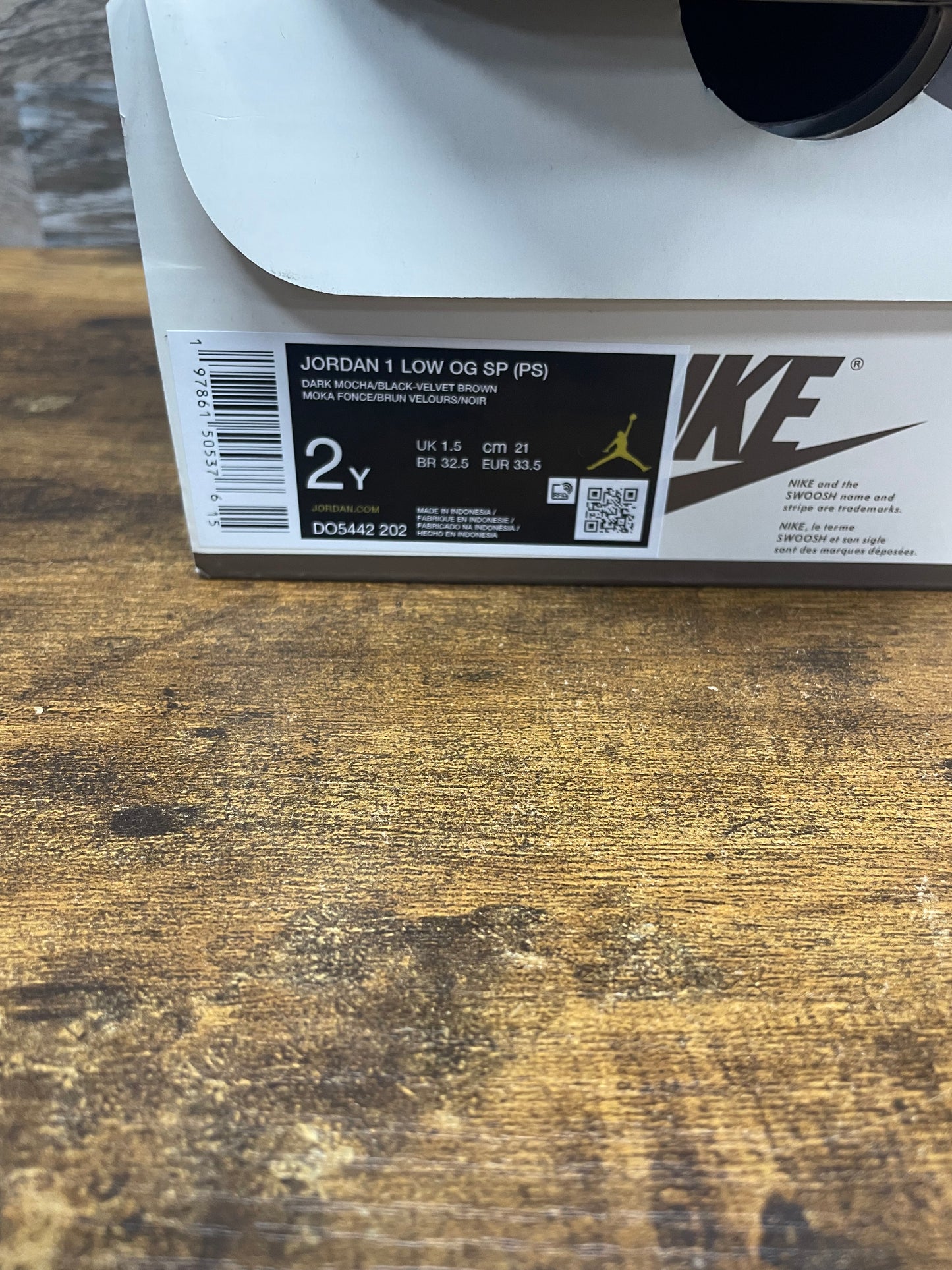 2Y - Nike Air Jordan 1 Retro Low OG SP Travis Scott “ Velvet Brown “