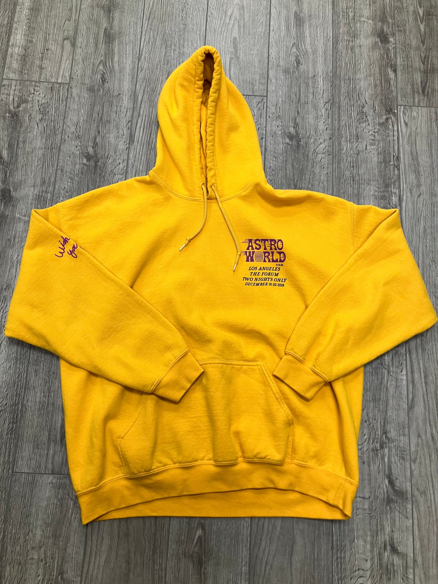 Astroworld Lakers Hoodie Size L