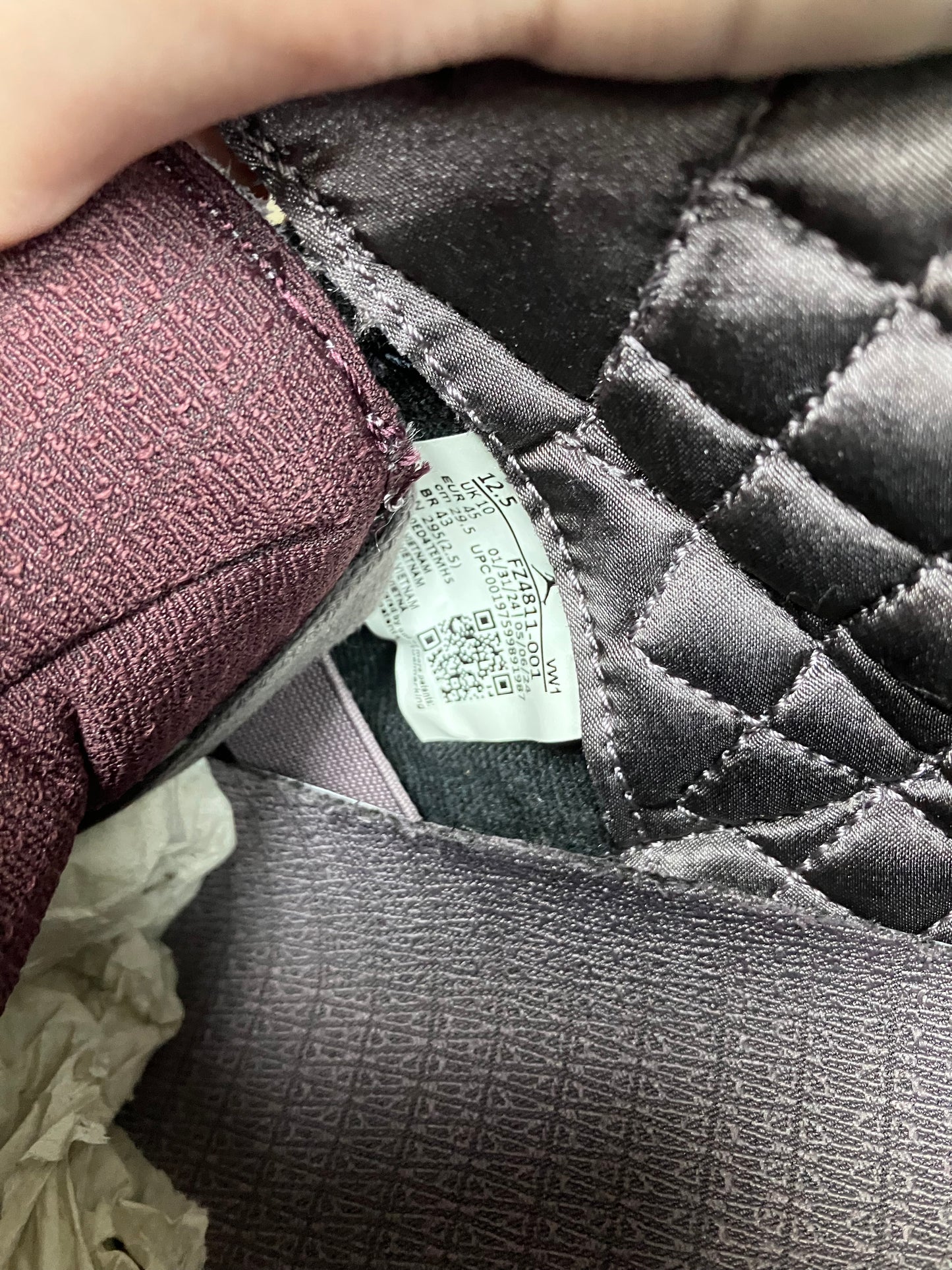 Jordan 3 A Ma Maniere WYWS Size 12.5W/11M