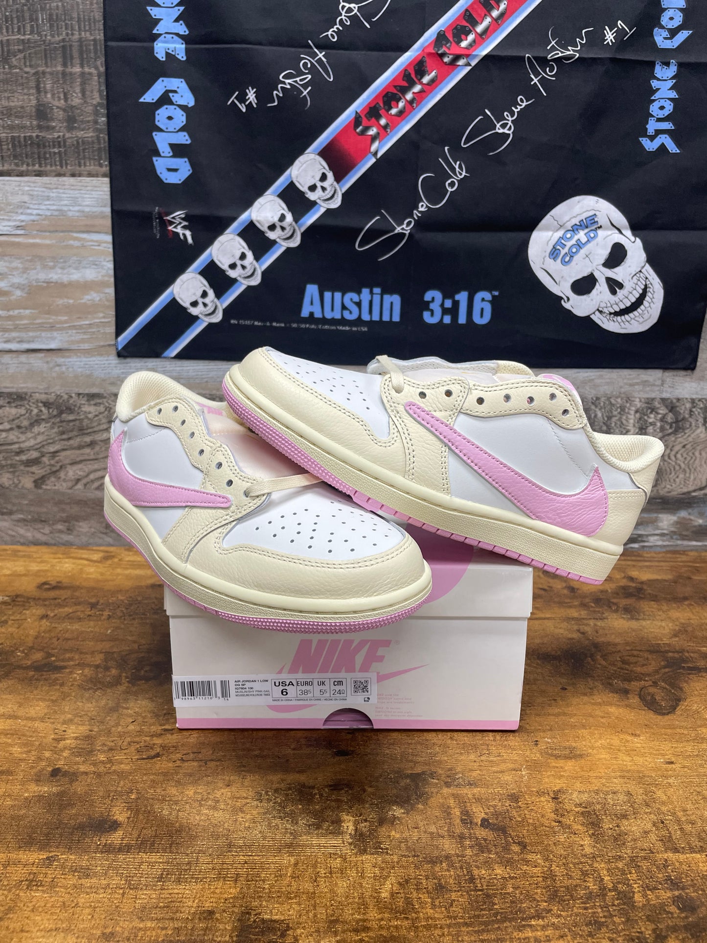 6 - Air Jordan 1 Low x Travis Scott "Shy Pink" sneakers