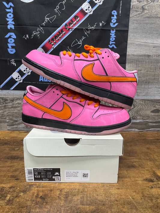 Nike Dunk Low SB Powerpuff Girls Pink Blossom Size 12